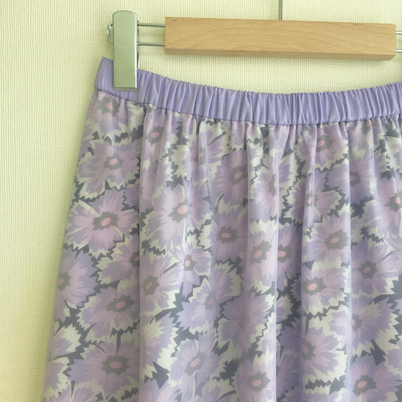 ★リバティプリント★《Firecracker Floral》チュールスカート 