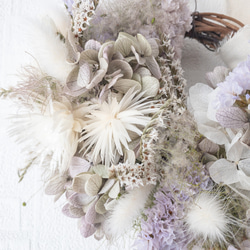 スモークツリーと小花のふわふわハーフリース【Creema限定】 6枚目の画像