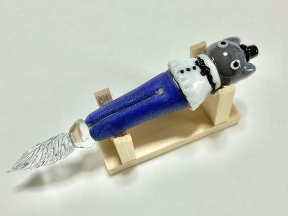ミノル硝子工房ねこガラスペンハンドメイド