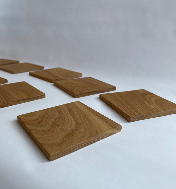 シンプルで素材を活かしたウッドコースター 11枚目の画像