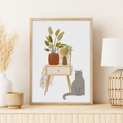 玄関 ウェルカムポスター おしゃれ モノトーン 北欧 / welcome