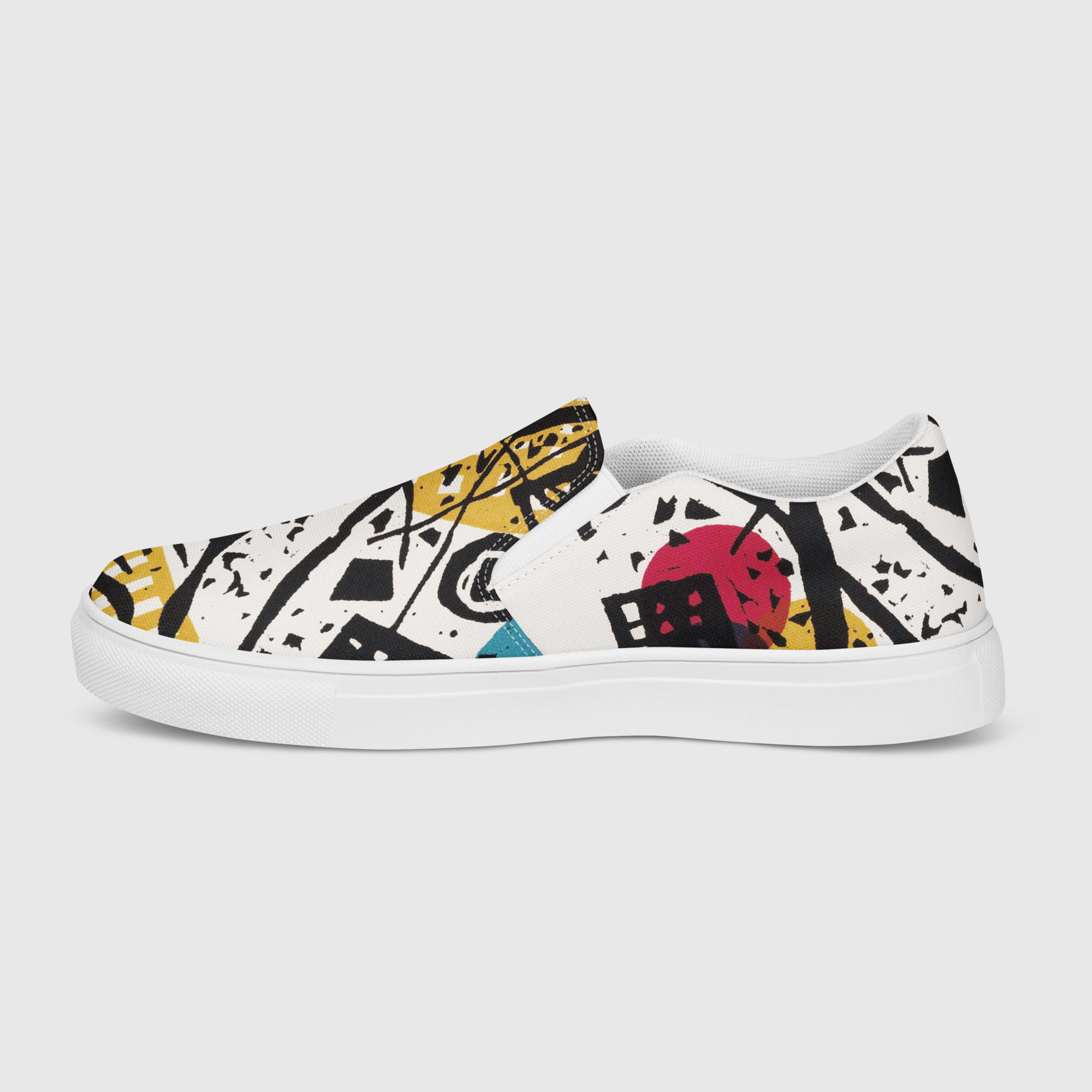 【ワシリー・カンディンスキー】～Kleine Welten V～　絵画スニーカー/スリッポンシューズ（ユニセックス）