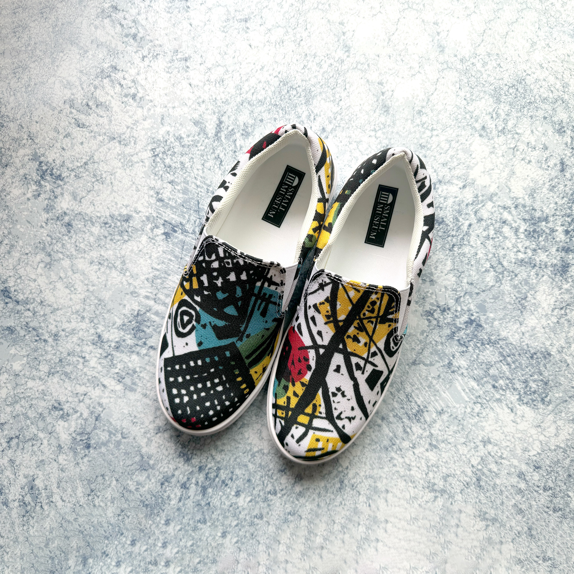 【ワシリー・カンディンスキー】～Kleine Welten V～　絵画スニーカー/スリッポンシューズ（ユニセックス）