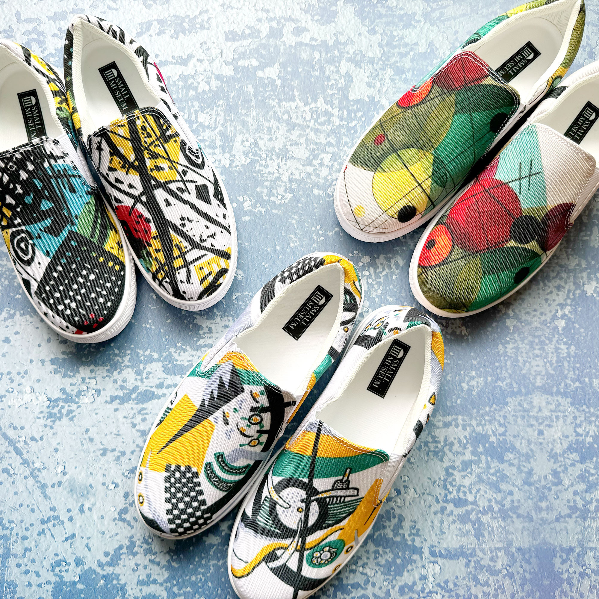 【ワシリー・カンディンスキー】～Kleine Welten V～　絵画スニーカー/スリッポンシューズ（ユニセックス）