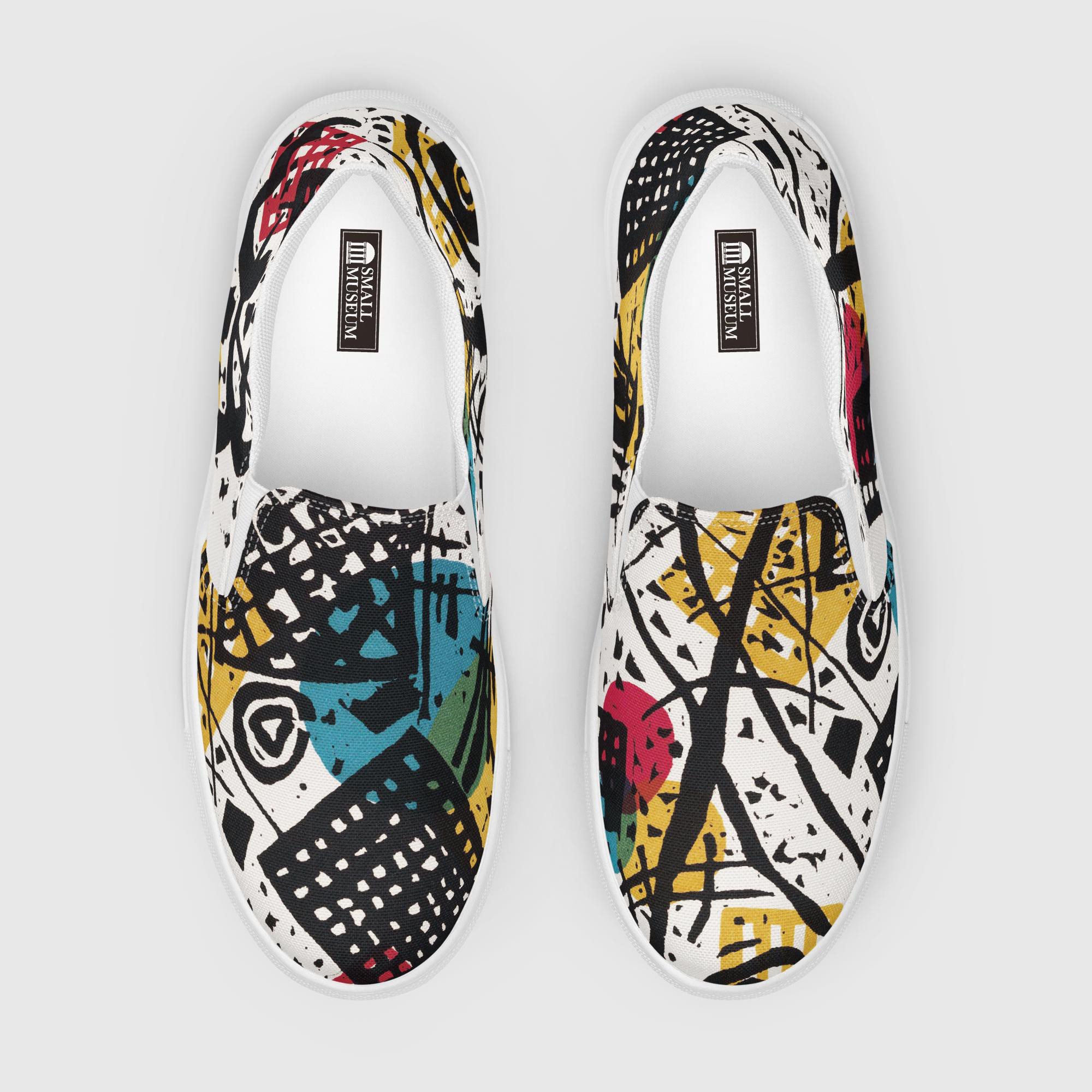 【ワシリー・カンディンスキー】～Kleine Welten V～　絵画スニーカー/スリッポンシューズ（ユニセックス）