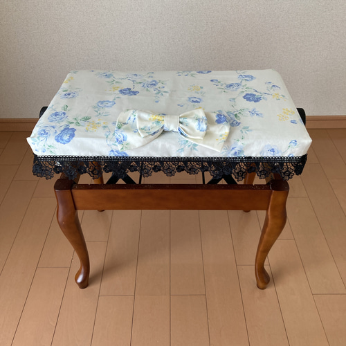 椅子カバー　ハンドメイド オーダーメイド☆ズレないアジャスター付き☆ピアノ椅子カバー その他