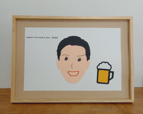 RISUchan☆様　父の日　似顔絵 子どもが贈る お父さんの似顔絵 (父の日/誕生日/オーダーメイド