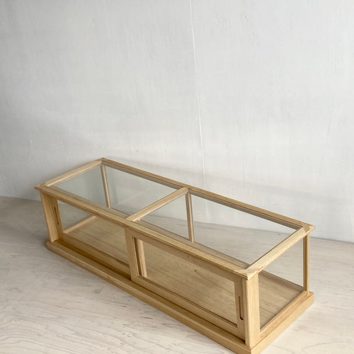 サイズオーダー可］引き戸のガラスケース ショーケース パンケース