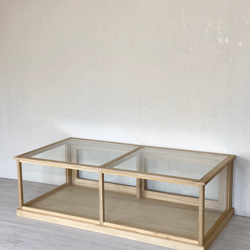 サイズオーダー可］引き戸のガラスケース ショーケース パンケース