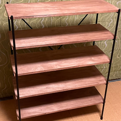 アイアンシューズラック(ワイド)5段×5足25足用 靴箱・下駄箱