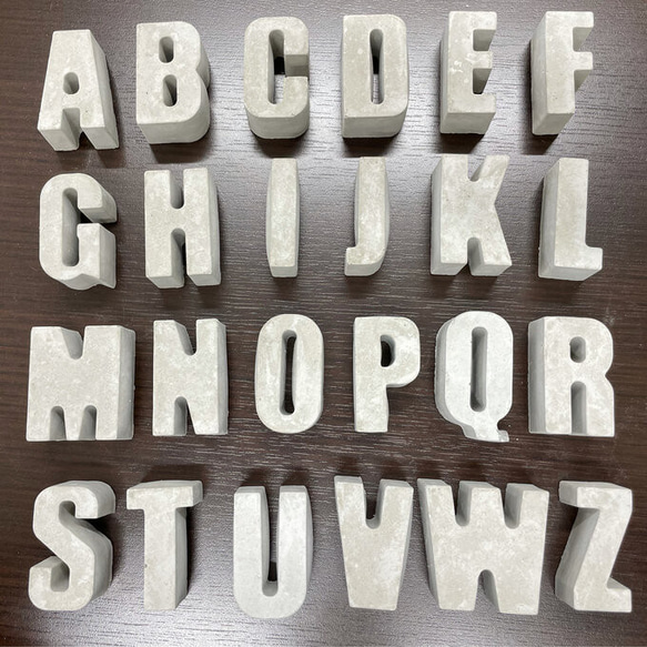 mor-alphabet　大文字　【モルタル　アルファベット　大文字 】 4枚目の画像