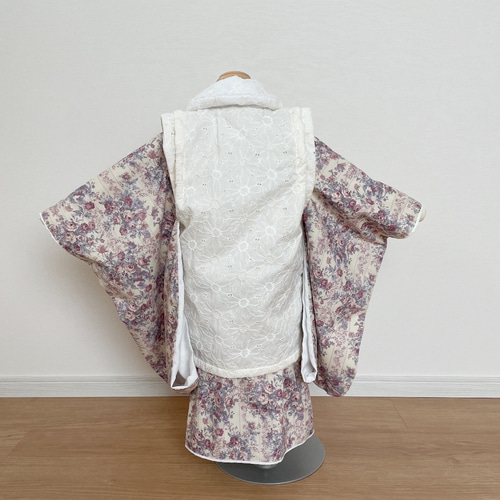 七五三着物被布セット（3歳着物）ハンドメイド着物、フルオーダー可能