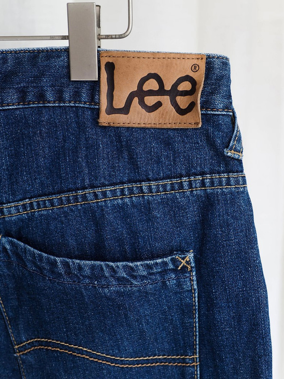 lee /W36 深海藍綠青澀日札 男丹寧牛仔短 褲自改古著 vintage 第3張的照片