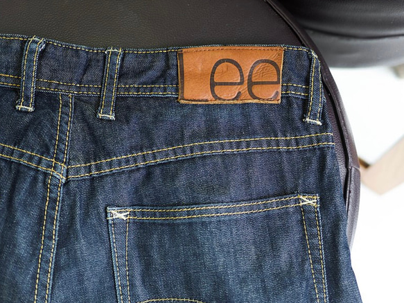 lee /W31 青春深藍經典刷色 古董牛仔單寧短 褲自改古著 vintage 第6張的照片