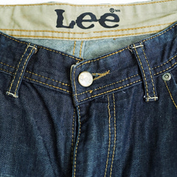 lee /W31 青春深藍經典刷色 古董牛仔單寧短 褲自改古著 vintage 第2張的照片