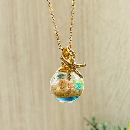 ❤️チャルメラ❤️星の海　小さな水族館　Sea drop✩。°ネックレス 42ece463f7e4581f277c1c285e1a65