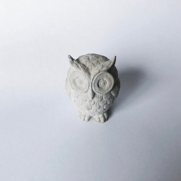 mor-owl　【モルタル　フクロウ　置物】 1枚目の画像