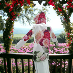 雨季商品【訂做】日本玫瑰藍蜜蜂雨衣防水外套 第6張的照片