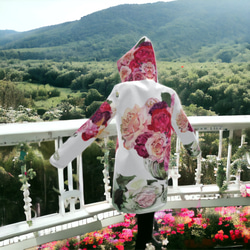 雨季商品【訂做】日本玫瑰藍蜜蜂雨衣防水外套 第4張的照片