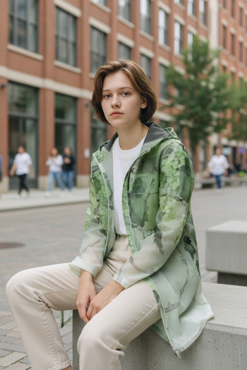 シャルドネ　レインコート　防水ジャケット