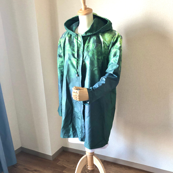 雨季對策項目[定制] Green mist 2 (Christmas rose) Raincoat Waterproof jac 第1張的照片