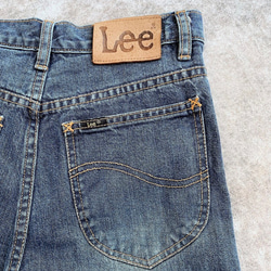 lee/W29ブルーとグリーンのブラシカラーカジュアルクラシックメンズデニムデニムショーツレトロフィットヴィンテージ以来 5枚目の画像