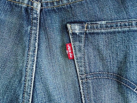 levis / 501 W31 破壞刷色青春 男牛仔短褲 自改古著 vintage 第6張的照片