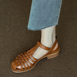グルカ サンダル 人気 2022 ヒール 履きやすい靴 レディース シューズ グラディエーター サンダル 夏の福袋 1枚目の画像
