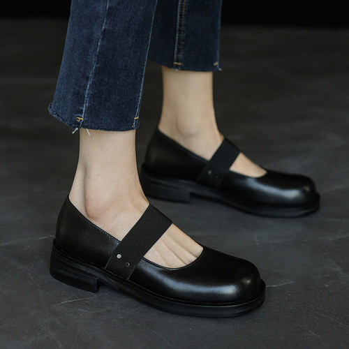 春夏秋 メリージェーン靴 ストラップ付き パンプス ラウンドトゥ