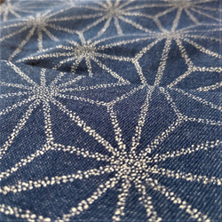 再入荷　金彩工芸　麻の葉　銀仕上げ　デニム「道中財布」 7枚目の画像