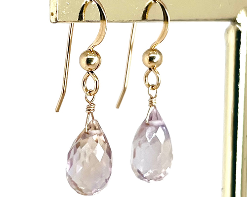 14kgf✳︎アメトリン 一粒ピアス(type A) ピアス（フック・チェーン