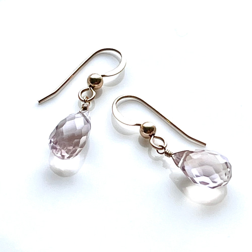 14kgf✳︎アメトリン 一粒ピアス(type A) ピアス（フック・チェーン