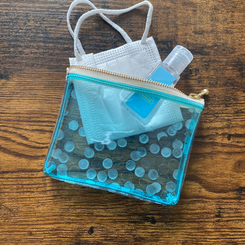 ☆みーたん☆です☆クジラポーチ（ミニサイズ）☆水色 ☆みーたん☆様