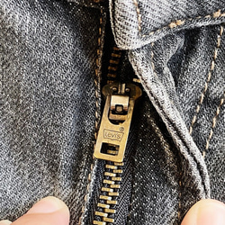 levis / W38 素面黑灰 男丹寧牛仔短褲 工作版 型自改古著 vintage 第3張的照片