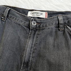 levis / W38 素面黑灰 男丹寧牛仔短褲 工作版 型自改古著 vintage 第2張的照片