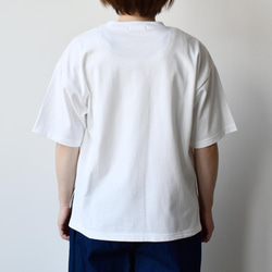 浮き上がるような刺繍が「大人可愛い」綿ローン刺繡Tシャツ【SOT332S】 3枚目の画像