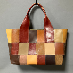 パッチワークトートバッグ レザーパッチワークトートバッグ377 トートバッグ Re.M.P.W 通販