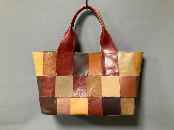 レザーパッチワークトートバッグ377 トートバッグ Re.M.P.W 通販