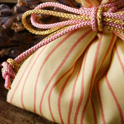 Resale Kimono Smell bag Goods of bring happiness 條紋圖案 香包 薰衣草 第2張的照片