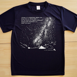 テン泊で星空を満喫する夜 Dry T Shirt Unisex 4枚目の画像