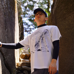 テン泊で星空を満喫する夜 Dry T Shirt Unisex 1枚目の画像