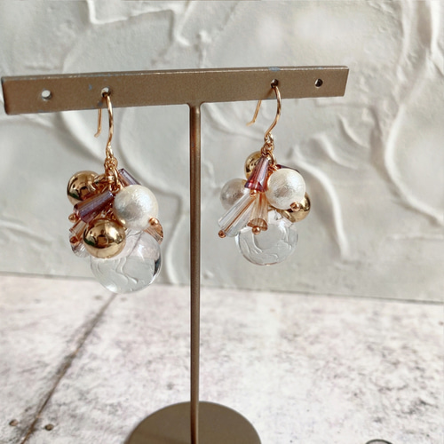新作】ハンドメイド ✢～魅～✢ ピアス 寡黙 イヤリング
