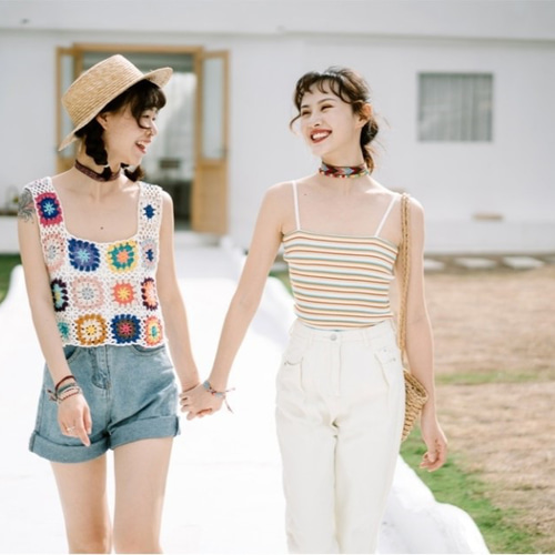 TOMMY GIRL トミーガール キャミソール タンクトップ ジレ ベスト 1
