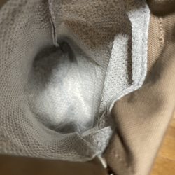 撥水帆布の消臭肉球マナーポーチ　口大きめ 5枚目の画像