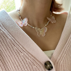 butterfly necklace 4枚目の画像