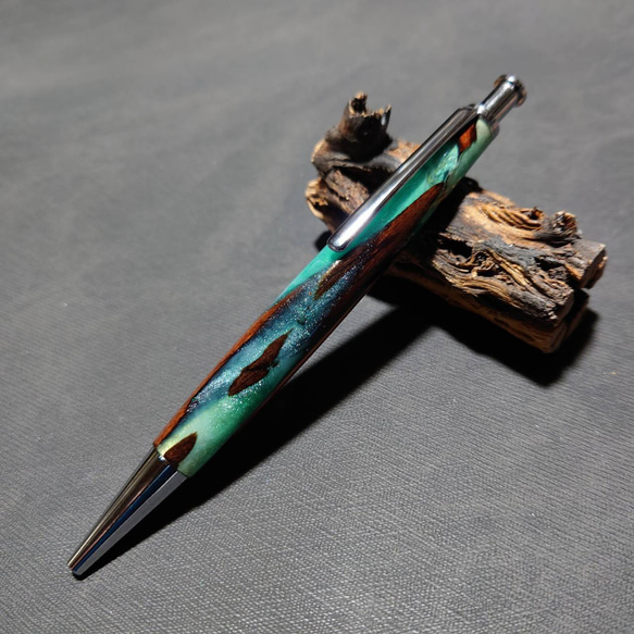 流木ウッドレジンボールペン【送料・ギフトボックス無料・当日発送