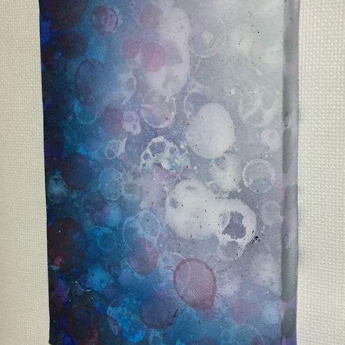 深海　アクリル画　原画 アクリル画の原画。「ブルーを基調にした深海」サイズは22.7