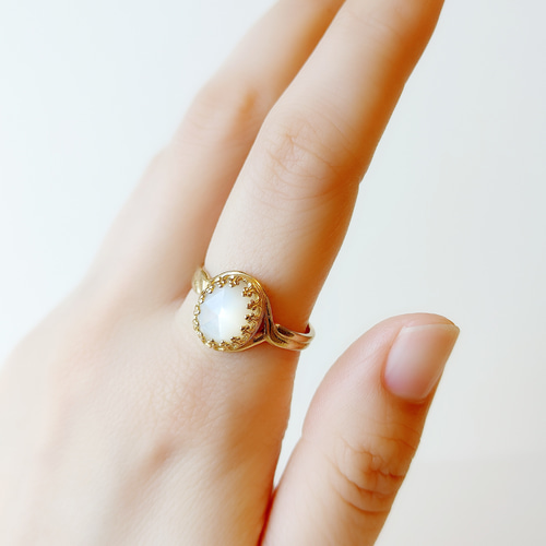 マザーオブパール パールリング 天然石 リング 天然石リング