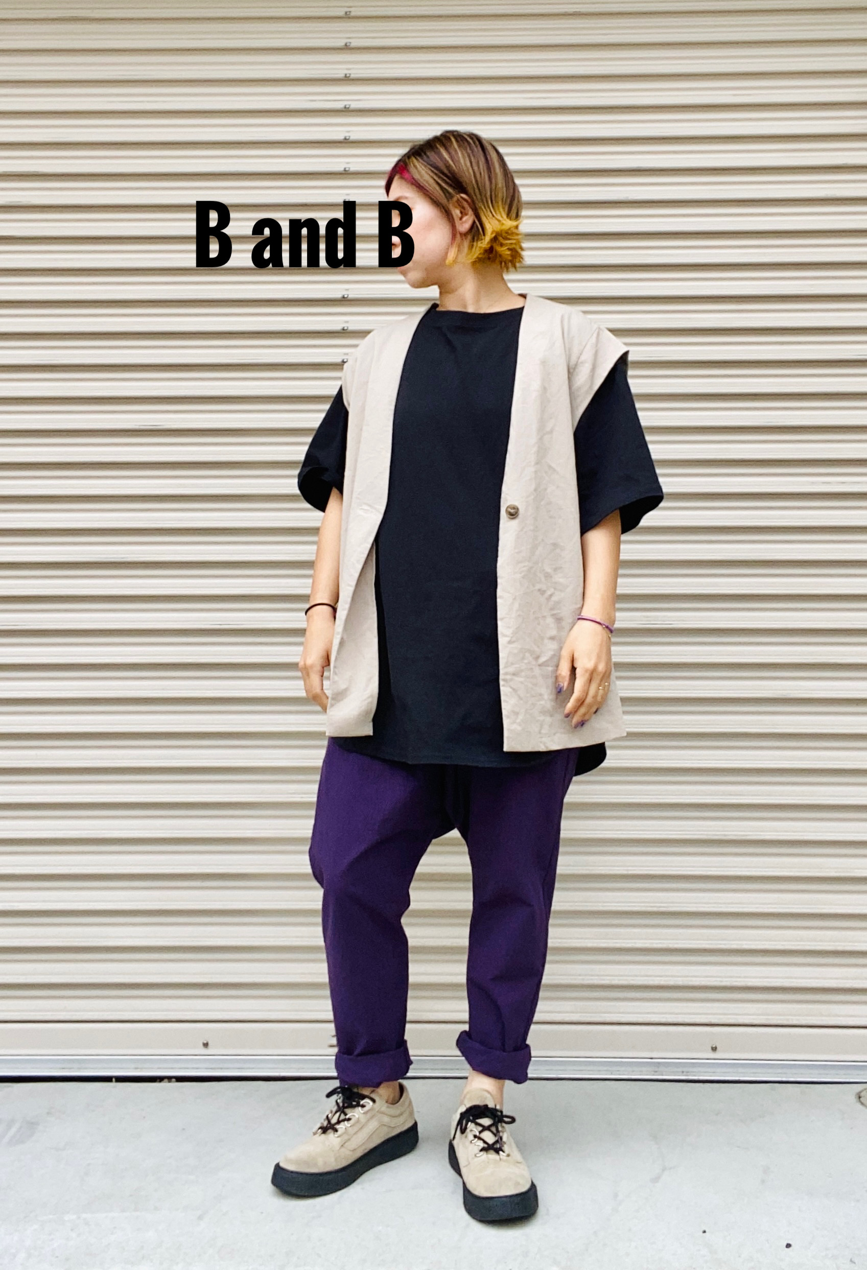 【大人】数量限定 サルエルパンツ  Mサイズ/Lサイズ　パープル