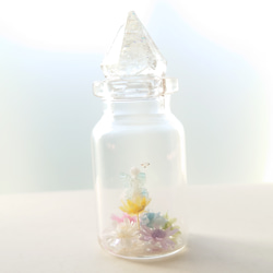 ＊小瓶の中のお花畑 妖精＊魔法の小瓶 ～ 蝶の羽 5枚目の画像